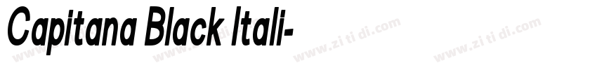 Capitana Black Itali字体转换